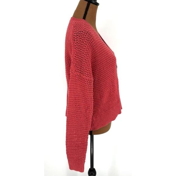 Madewell Hartley Button Front Cardigan Sweater in Red – Size Small - Picture 3 of 7